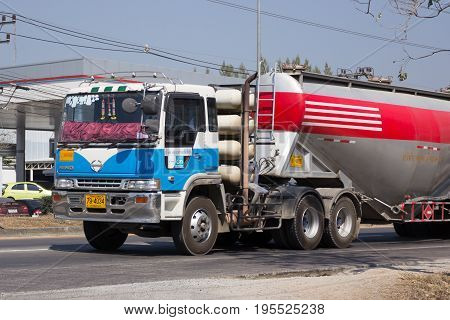 Cement Truck Of Phadungrit Transport.