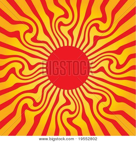 Logo de sun abstraite - illustration vectorielle