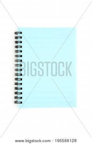 The notebook isolated on white a background