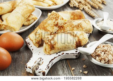 Homemade  Stuffed сrepes