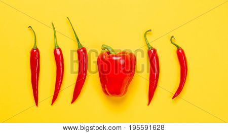 Above View At Chili Pepper