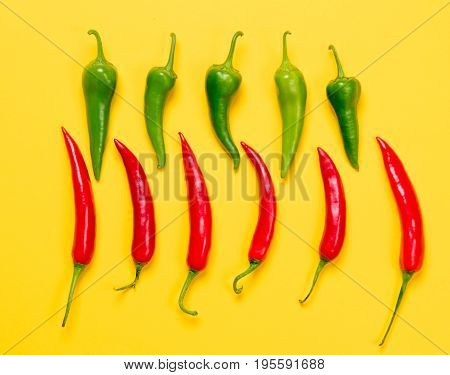 Above View At Chili Pepper