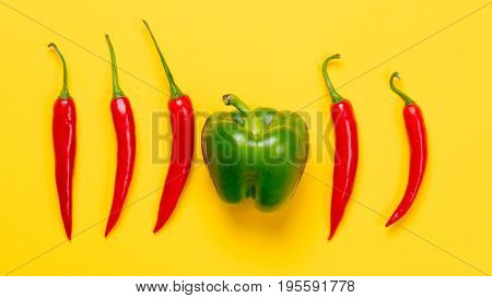 Above View At Chili Pepper