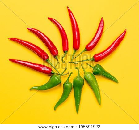 Above View At Chili Pepper