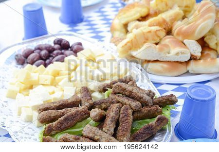 Traditional Balkans Kebaps Image Of A