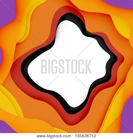 3d abstract background with cut shapes, business presentation, flyer template
