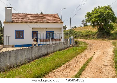 Typical Houses in Cercal village Alentejo Portugal