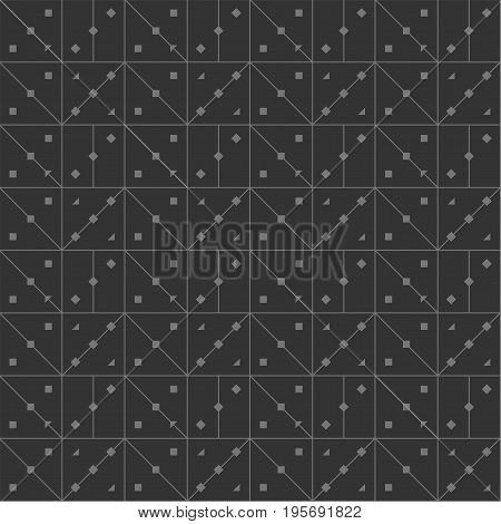 Seamless pattern. Abstract geometric background. Modern texture with lines. Repeating geometrical grid with strips and rectangles. Vector illustration. Concept of graphical design