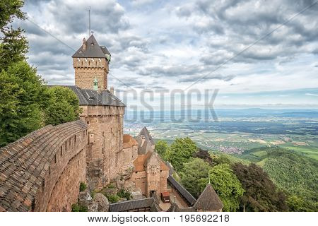 An image of a the Haut-Koenigsbourg in France