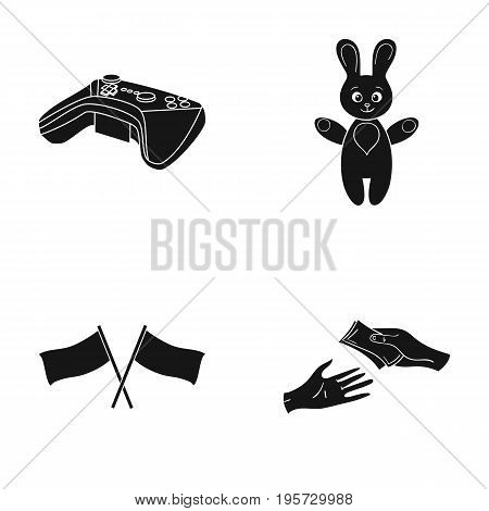 Bank, business, trade and other  icon in black style. money, bargaining, credit icons in set collection.