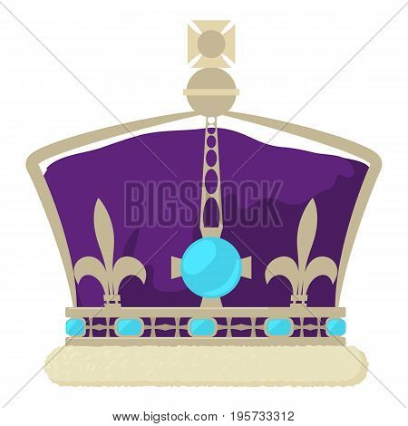 Crown of the King icon. Cartoon illustration of crown of the King vector icon for web