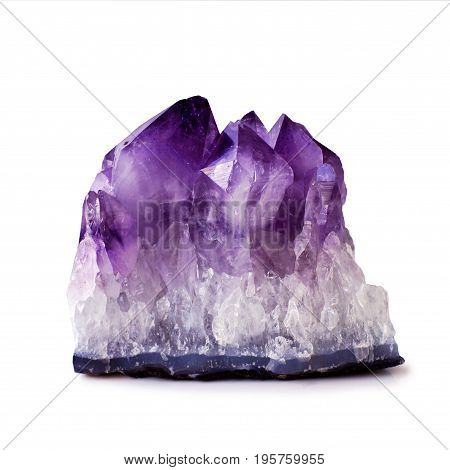 Amethyst crystals - beautiful texture of gemstone
