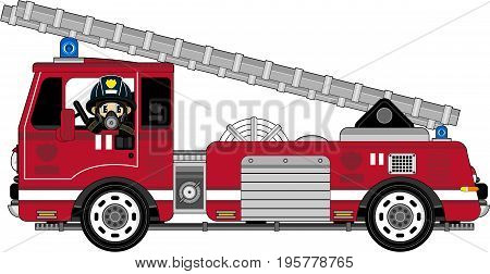 Fire Truck & Respo Fireman.eps
