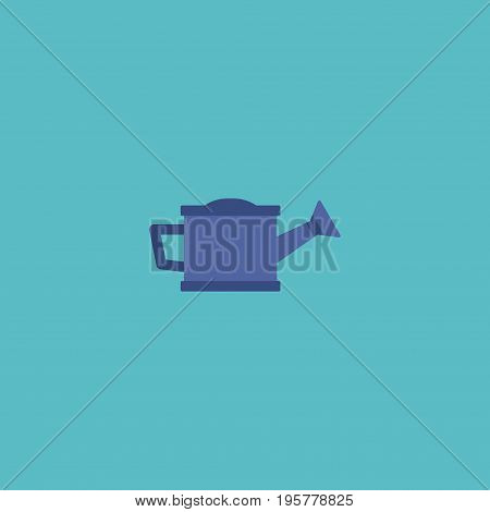 Flat Icon Bailer Element. Vector Illustration Of Flat Icon Watering Can Isolated On Clean Background