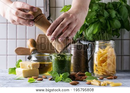 Freshly Cooked Green Pesto