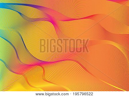 background with outlines blending multicolor abstract web