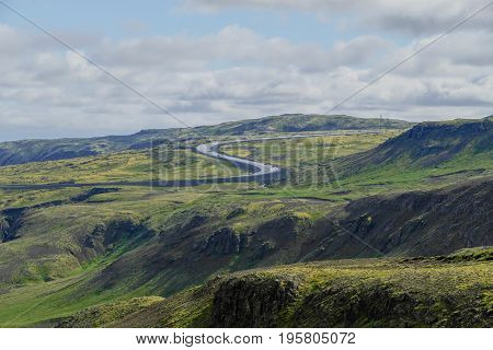 Hveragerdi Valley Of Hot Waters In Iceland