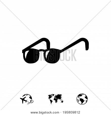 glasses icon stock vector illustration flat design