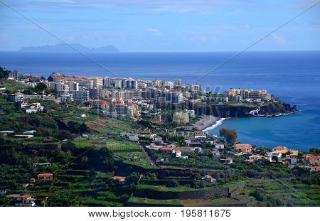 The town of Ponda Delgado on the island of Sao Miguel Azores