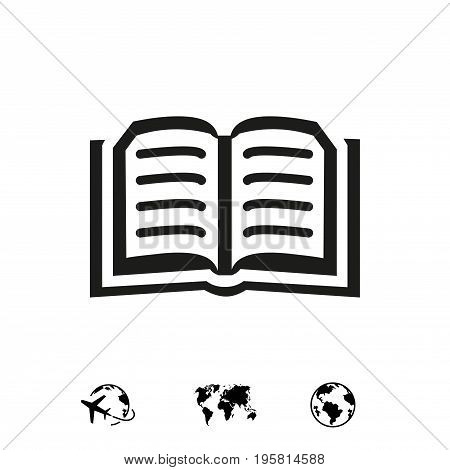book icon stock vector illustration flat design