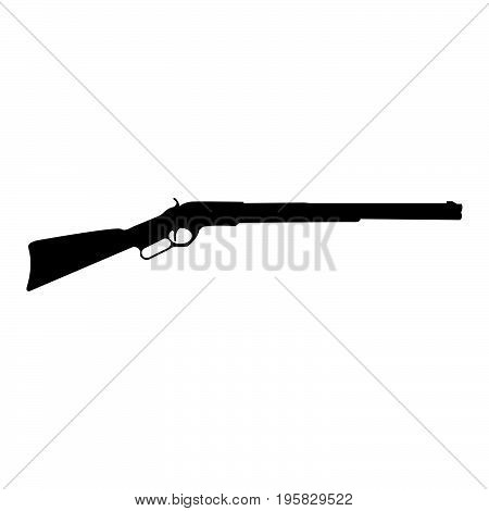 Rifle Black Color Icon .