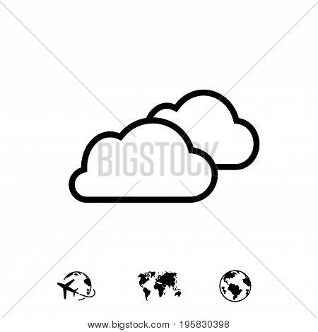 cloud icon stock vector illustration flat design