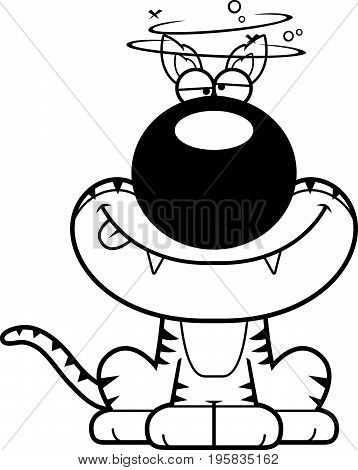 Drunk Cartoon Tasmanian Tiger
