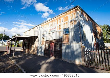 MALDON, AUSTRALIA - February 19 2017: Historic Victorian architecture in the old gold mining town of Maldon, Victoria, Australia