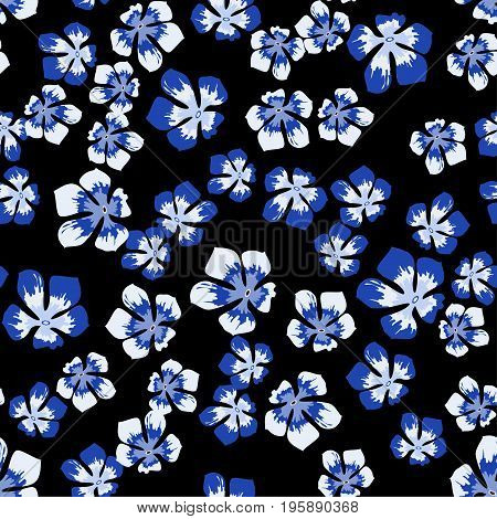 Abstract Seamless Pattern. Creative Vector Background, Hawaiian Tropical Floral Wallpaper With Branc