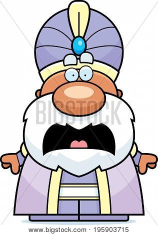 Scared Cartoon Maharaja