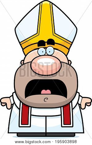 Scared Cartoon Pope