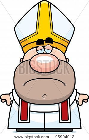 Sad Cartoon Pope