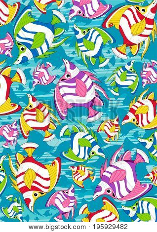 Little Striped Fish Pattern