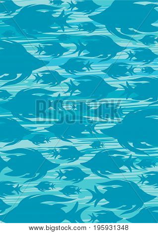 Cool Fish Silhouette