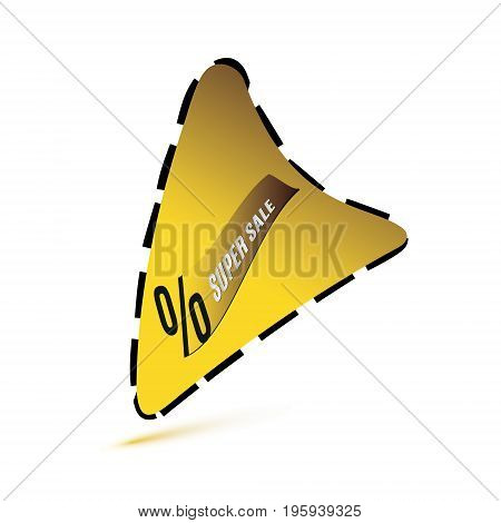 Super sale banner. Sale and discounts. Vector illustration. Sale banner template design