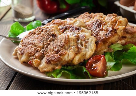 Chicken Medallion With Red Pepper Portions