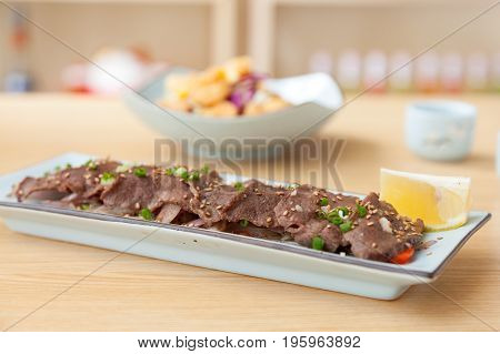 Poached Oxtongue