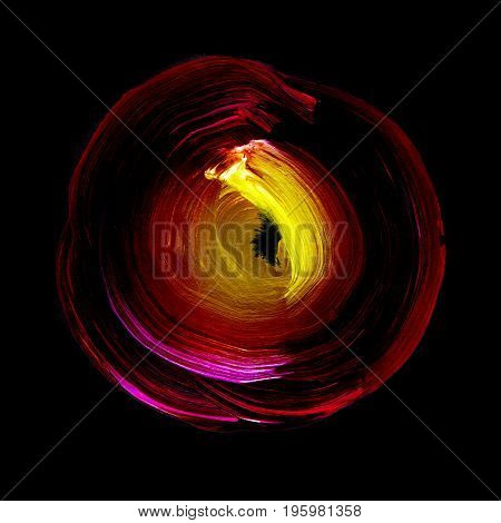 Abstract Futuristic Red, Yellow Background