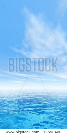 高解像度青い水と空