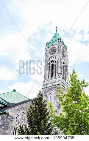 Montreal, Canada - May 27, 2017: Saint-denis Catholic Church In Montreal's Plateau Mont Royal In Que