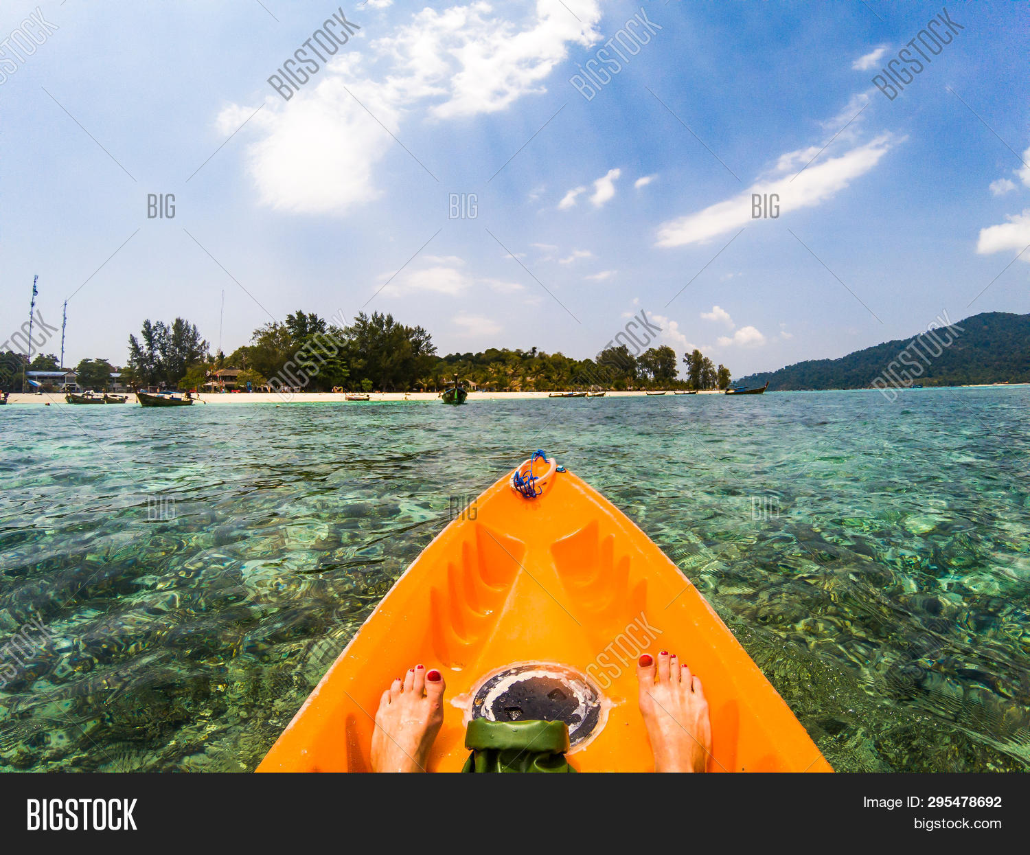 Kayaking Crystal Clear Image & Photo (Free Trial) | Bigstock
