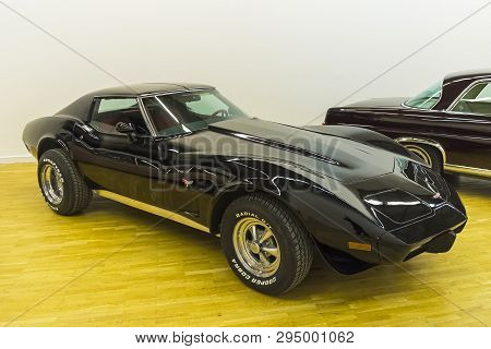 Moscow, Russia - November 10, 2018: Chevrolet Corvette C3 Car  (made In 1977) At The Exhibition Of O