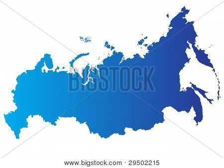 Vector map of Russia