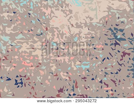 Creative Abstract Grunge Background. Soft And Bright Colors. 
Random Small Shattered Fragments. Spot