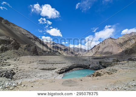 On The Road In Leh Ladakh Landscape.