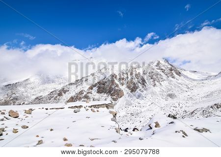 On The Road In Leh Ladakh Landscape.