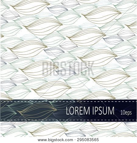 Wave Stripe Background - Simple Texture. Eps10 Vector