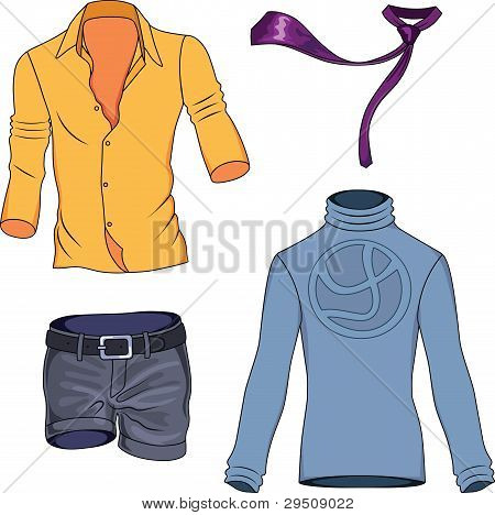 Vestiti uomo colorata collezione
