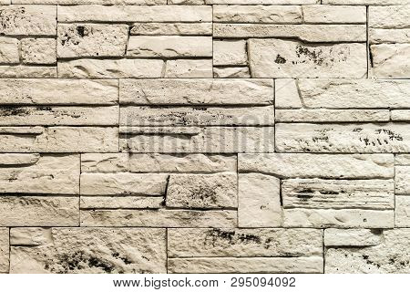 Gypsum Facing Tile On The Wall. Construction Material.