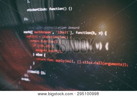 Web Programming Functions On Laptop On Laptop. It Business. Python Code Computer Screen.